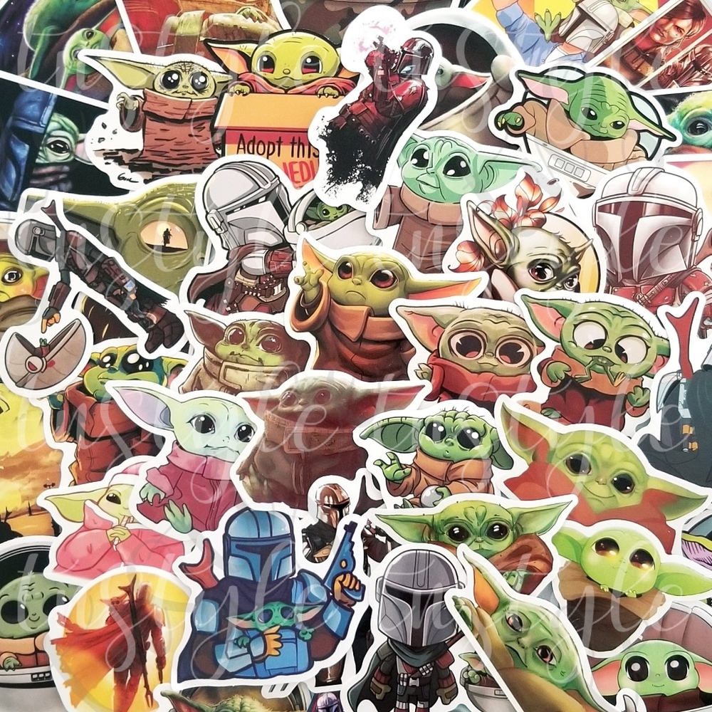⭐️3/$30⭐️ - 50 Mandalorian Themed Stickers